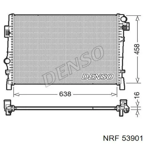 Radiador de esfriamento de motor NRF 53901 preço, a partir de 112,37 USD