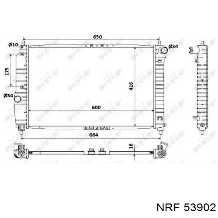 Radiador de esfriamento de motor NRF 53902 preço, a partir de 80,91 USD