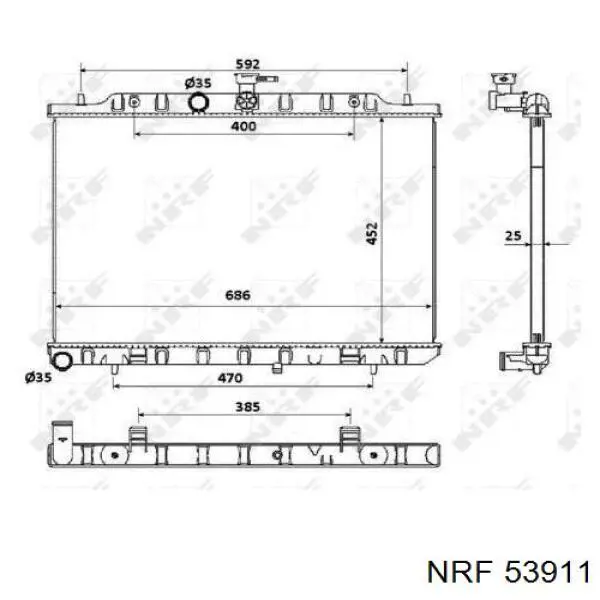 Compre 21400JG85A Nissan/Infiniti Radiador de esfriamento de motor