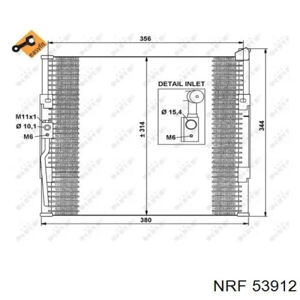 Compre 53912 NRF Radiador de esfriamento de motor