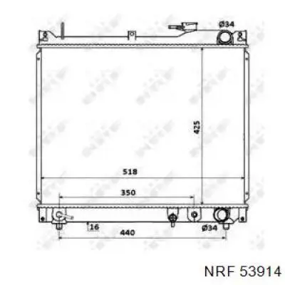 Compre 53914 NRF Radiador de esfriamento de motor