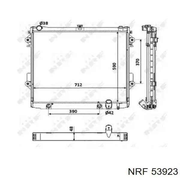 Radiador de esfriamento de motor NRF 53923 preço, a partir de 265,28 USD