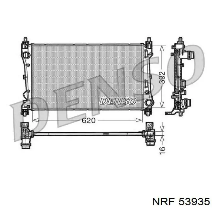 Radiador de esfriamento de motor NRF 53935 preço, a partir de 98,95 USD