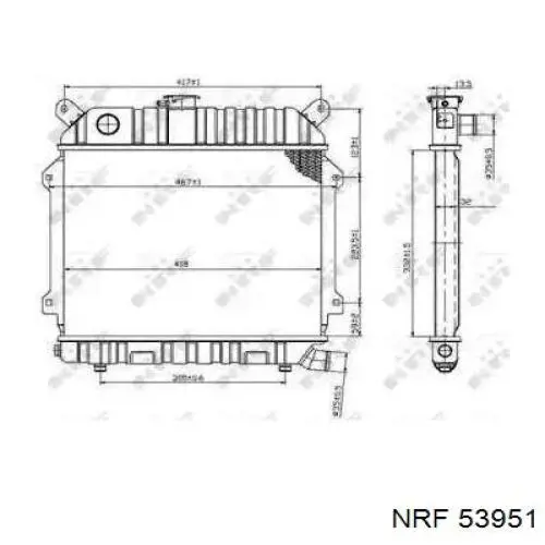 Radiador de esfriamento de motor BMW 3  E21