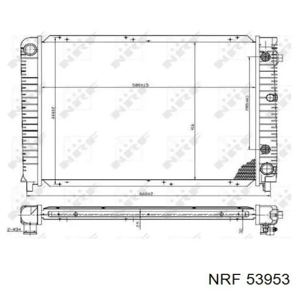 Radiador de esfriamento de motor NRF 53953 preço, a partir de 119,58 USD