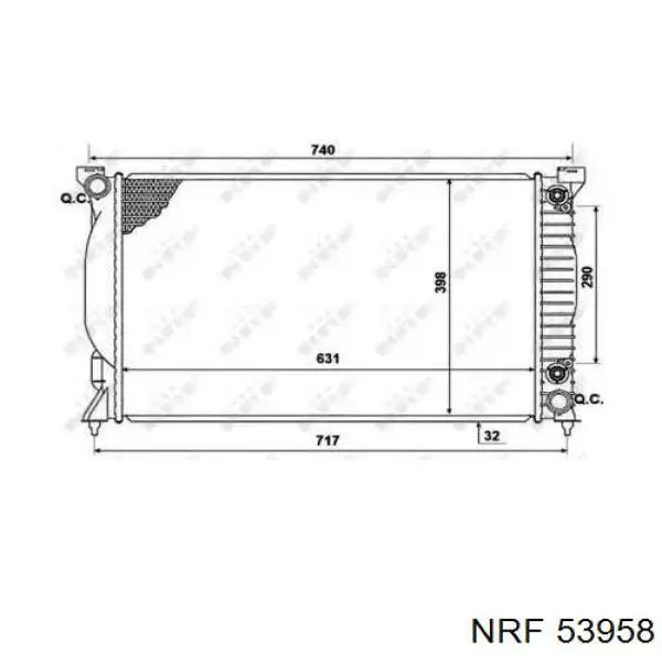 Radiador de esfriamento de motor NRF 53958 preço, a partir de 176,42 USD
