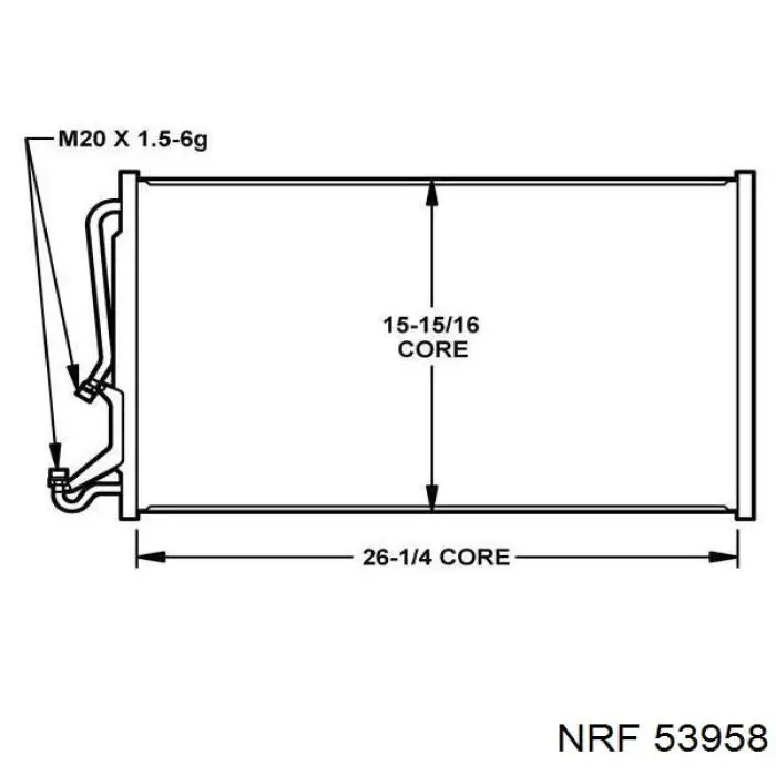 Compre 53958 NRF Radiador de esfriamento de motor