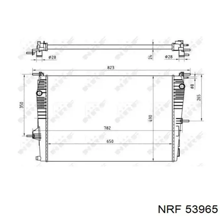 Radiador de esfriamento de motor NRF 53965 preço, a partir de 104,04 USD