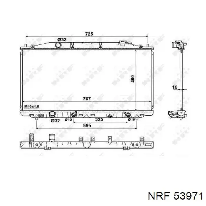 Radiador de esfriamento de motor NRF 53971 preço, a partir de 123,74 USD