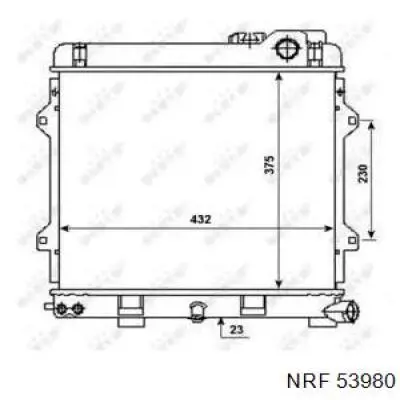 Compre 53980 NRF Radiador de esfriamento de motor