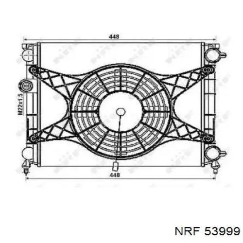 Compre 53999 NRF Radiador de esfriamento de motor