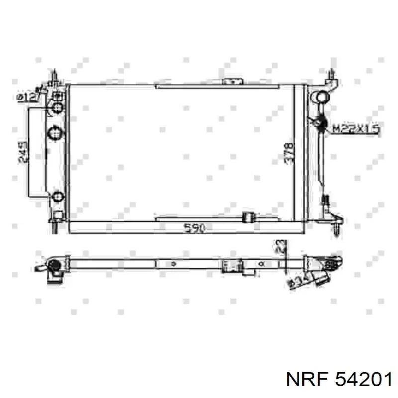 Radiador de esfriamento de motor NRF 54201 preço, a partir de 91,92 USD