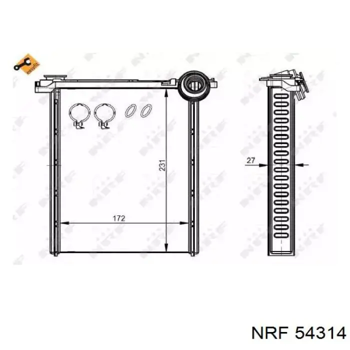 Radiador de forno (de aquecedor) BR473 Magneti Marelli