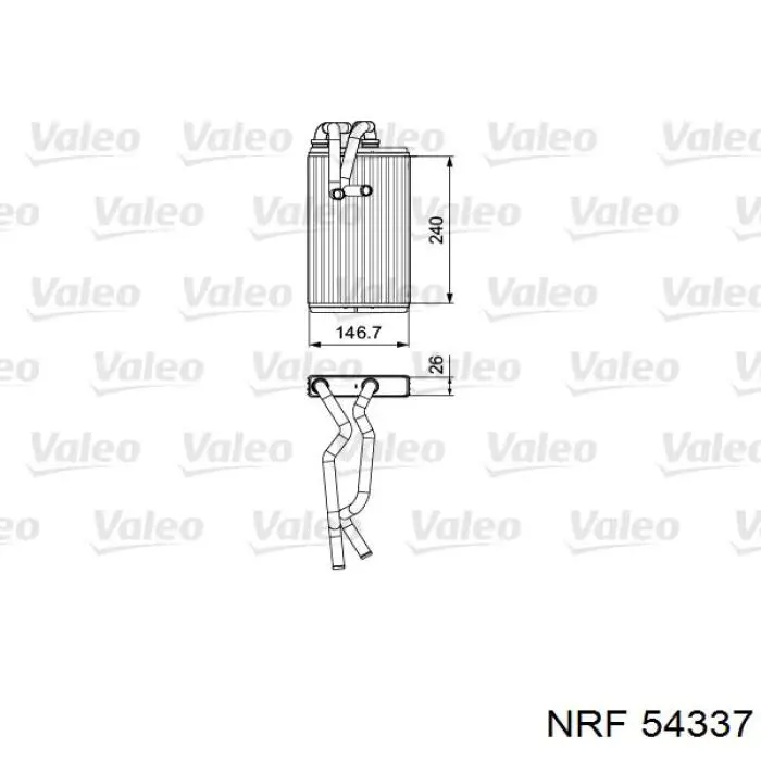 Radiador de forno (de aquecedor) 5234N81 Polcar