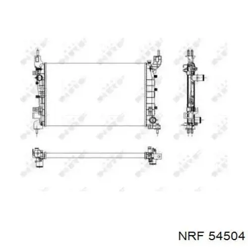 Compre 51784706 Fiat/Alfa/Lancia Radiador de esfriamento de motor