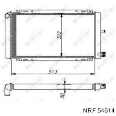 Radiador de esfriamento de motor 62111 Nissens