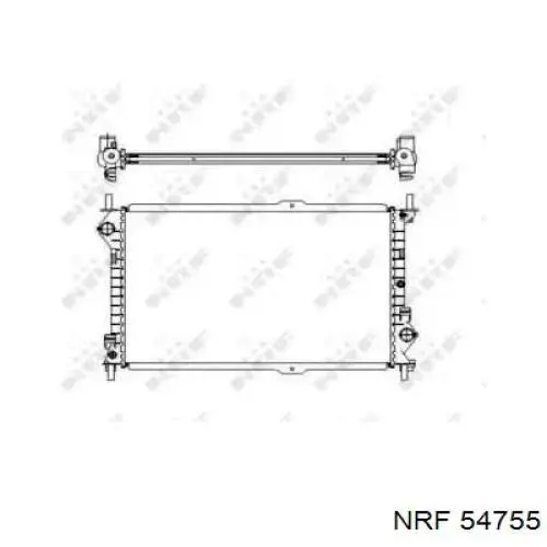 Radiador de esfriamento de motor NRF 54755 preço, a partir de 142,13 USD