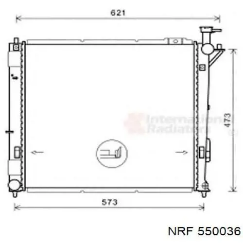 253102W971 Hyundai/Kia Radiador de esfriamento de motor