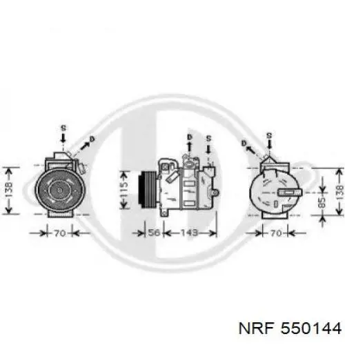 55C1081 Polcar Radiador de esfriamento de motor