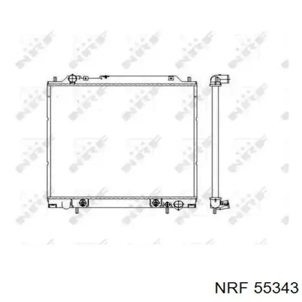 Radiador de esfriamento de motor NRF 55343 preço, a partir de 108,96 USD