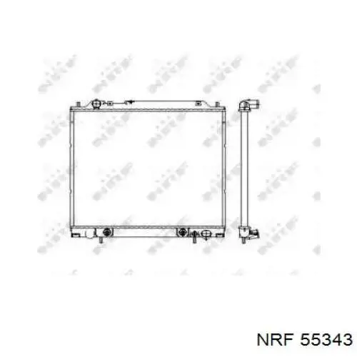 Compre 55343 NRF Radiador de esfriamento de motor