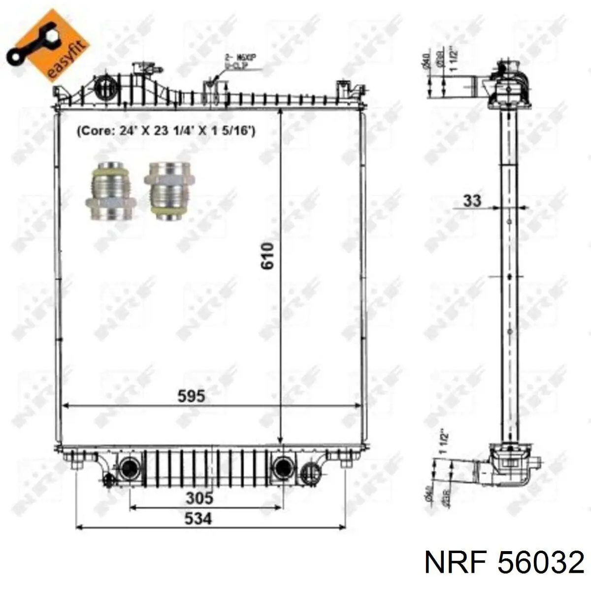Compre 6L2Z8005AD Ford Radiador de esfriamento de motor
