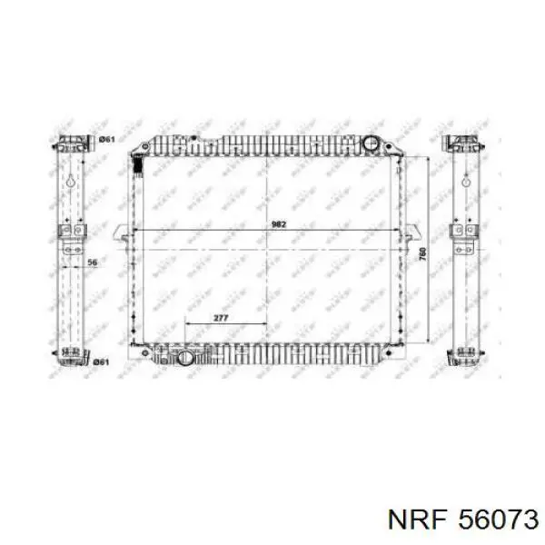 67178 Nissens Radiador de esfriamento de motor