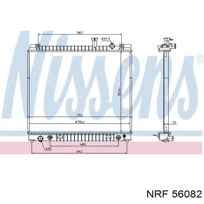 Compre 21460ZC200 Nissan/Infiniti Radiador de esfriamento de motor