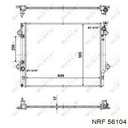 8178084 Polcar Radiador de esfriamento de motor