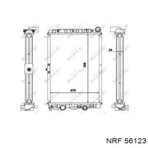 Radiador de esfriamento de motor VAG 5X0121251A preço, a partir de 94,74 USD