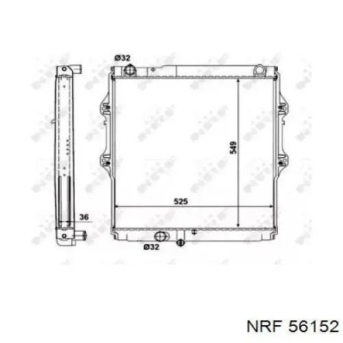 Radiador de esfriamento de motor NRF 52120 preço, a partir de 138,33 USD