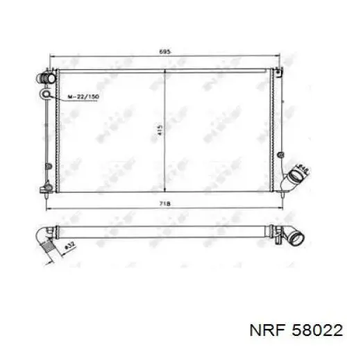 Radiador de esfriamento de motor NRF 58022 preço, a partir de 113,08 USD
