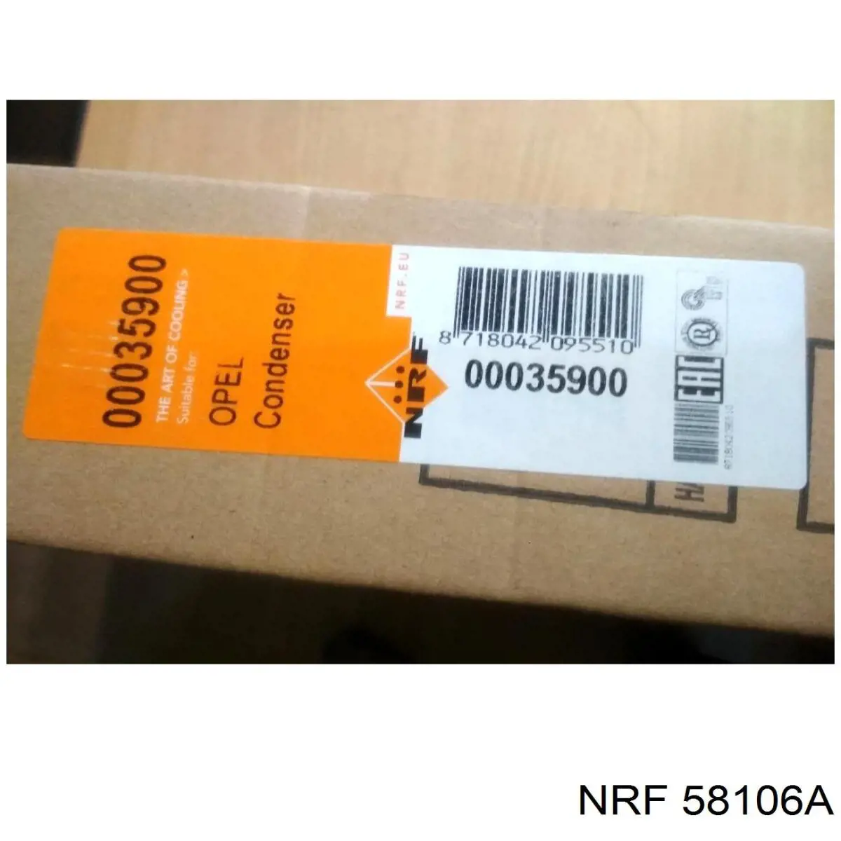 Radiador de esfriamento de motor NRF 58106A