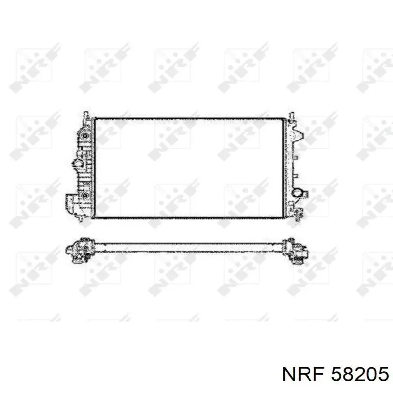 Radiador de esfriamento de motor NRF 58205 preço, a partir de 123,54 USD