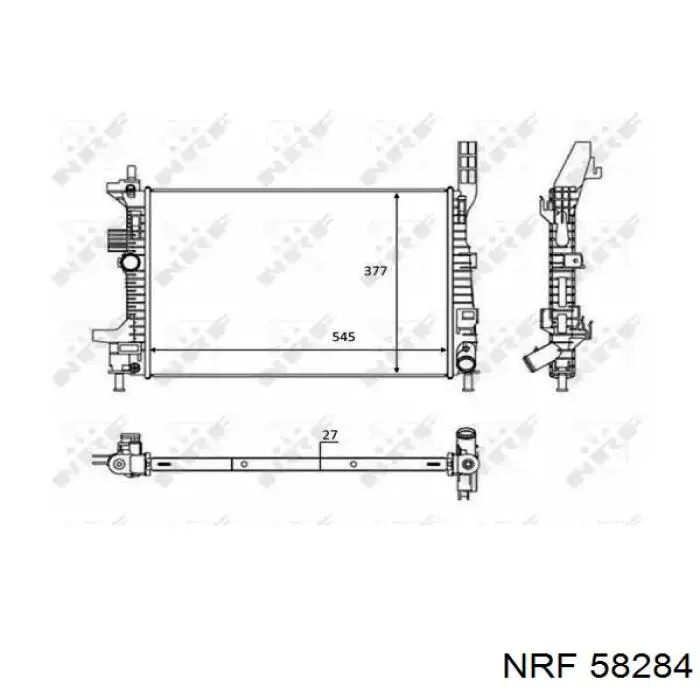 99349 Asam Radiador de esfriamento de motor