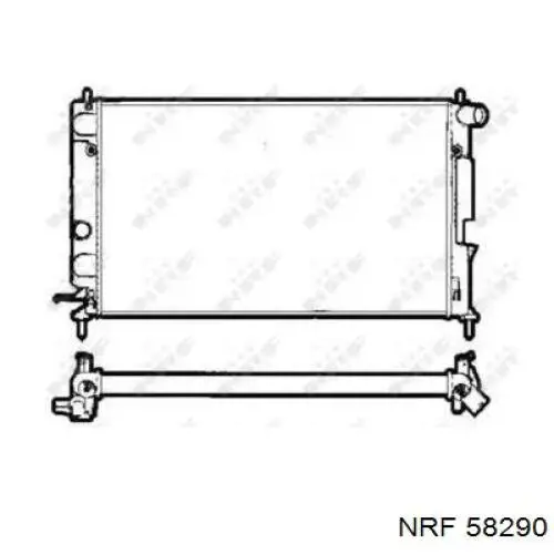 Compre 58290 NRF Radiador de esfriamento de motor
