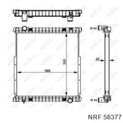 Radiador de esfriamento de motor 500361626 Iveco