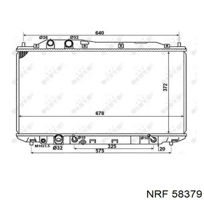 Radiador de esfriamento de motor NRF 58379 preço, a partir de 130,70 USD