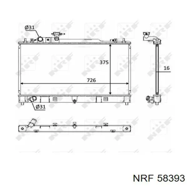 Radiador de esfriamento de motor Mazda LF4J15200B preço, a partir de 110,15 USD