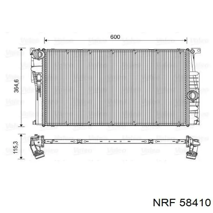Compre M151515B BMW Radiador de esfriamento de motor