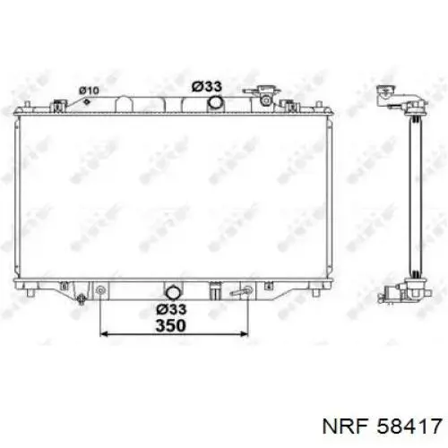 SH0215200A Mazda Radiador de esfriamento de motor