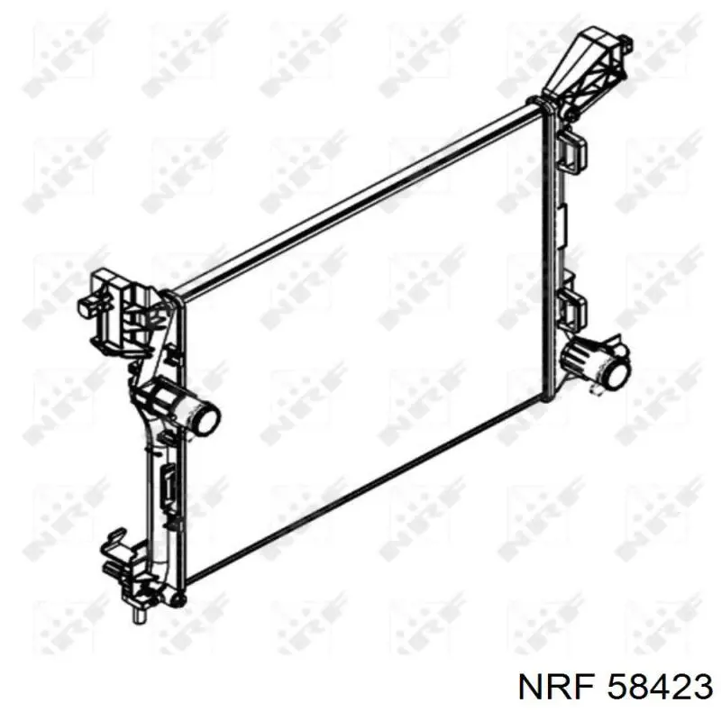 DRM09165 Denso Radiador de esfriamento de motor
