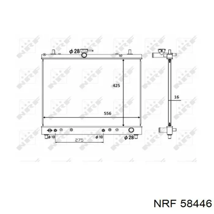 Radiador de esfriamento de motor VALEO 701346 preço, a partir de 145,90 USD