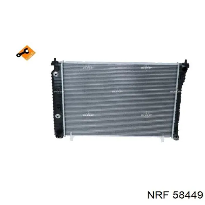 Radiador de esfriamento de motor 96629057 General Motors