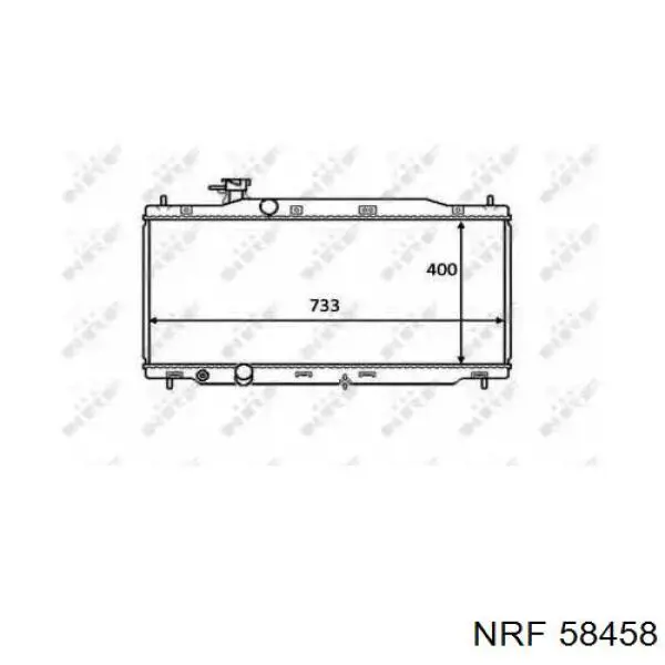 Radiador de esfriamento de motor 19010RZPG01 Honda