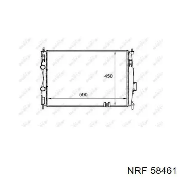 Radiador de esfriamento de motor NRF 58461 preço, a partir de 129,40 USD