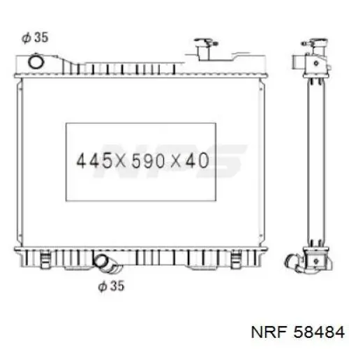Radiador de esfriamento de motor NRF 58484 preço, a partir de 194,81 USD