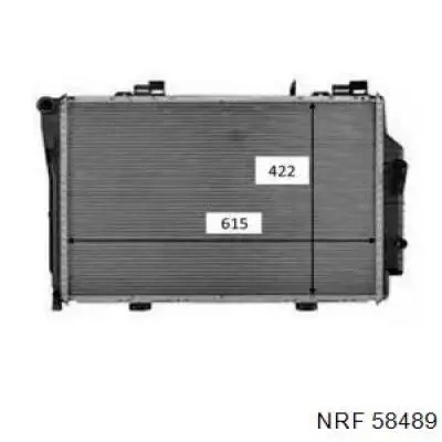 58489 NRF Radiador de esfriamento de motor