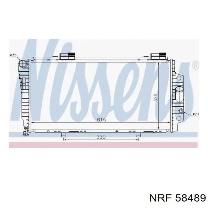 Radiador de esfriamento de motor NRF 58489 preço, a partir de 197,41 USD