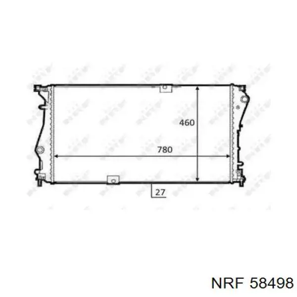 Compre 2140000Q2G Nissan/Infiniti Radiador de esfriamento de motor